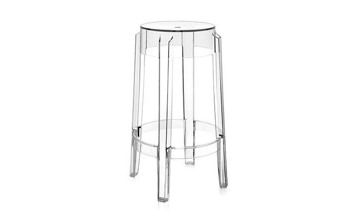 Charles Ghost Stool by Kartell Furniture Stool Charles Ghost Stool by Kartell Furniture Stool